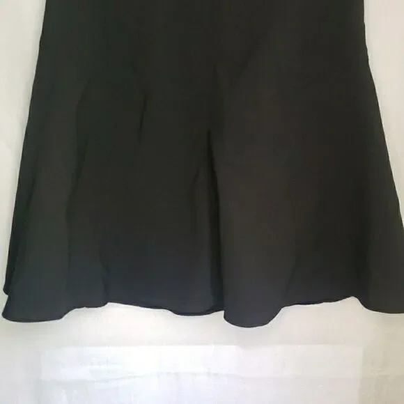 Express Design Studio Black A Line Circle Skirt Zip Back Women's Size 6 Y2K 90s - Picture 3 of 12
